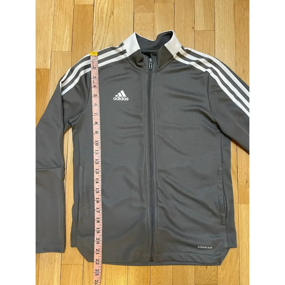 Adidas 2 Piece Set Jacket and Pants Gray
